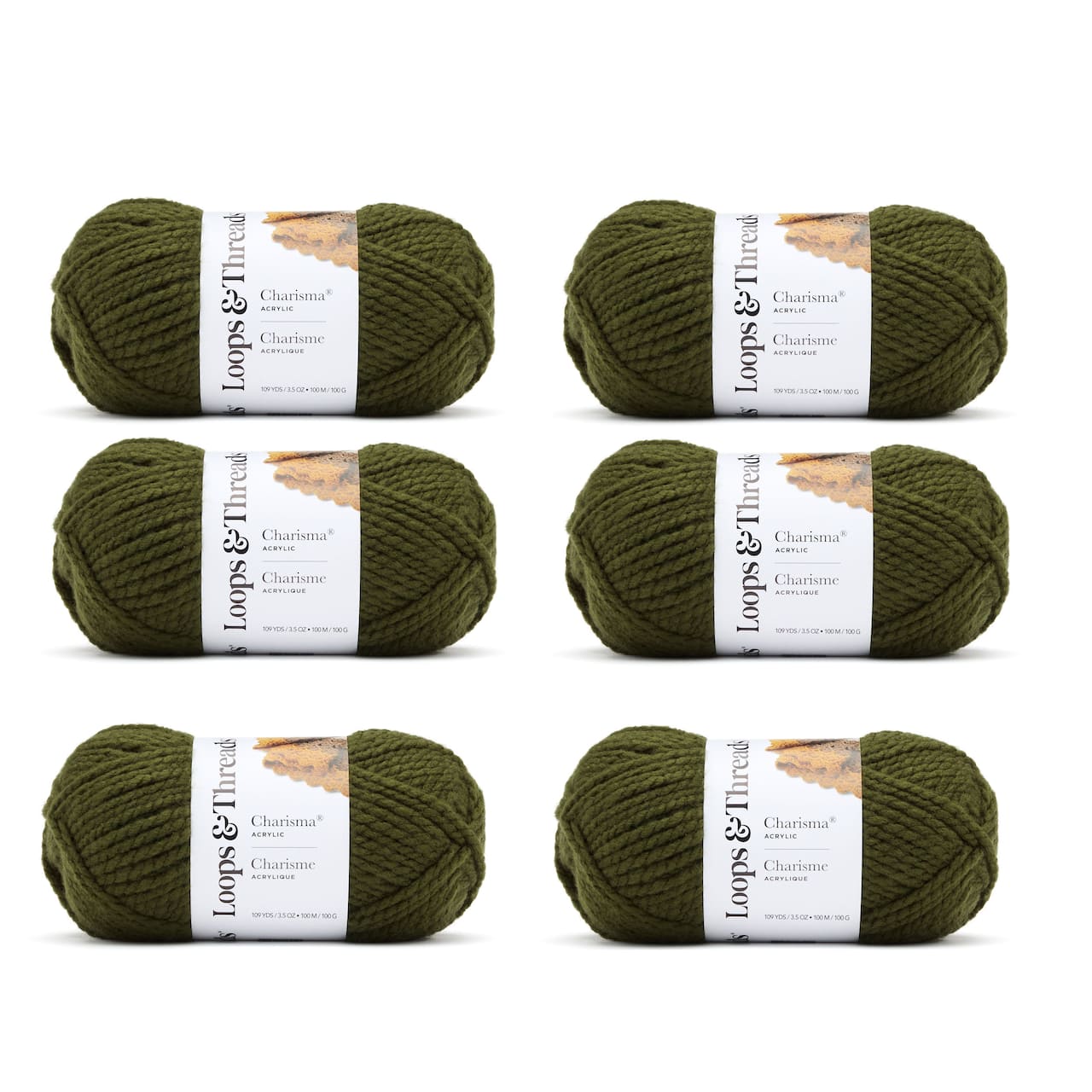 6 Pack: Charisma® Yarn by Loops & Threads®